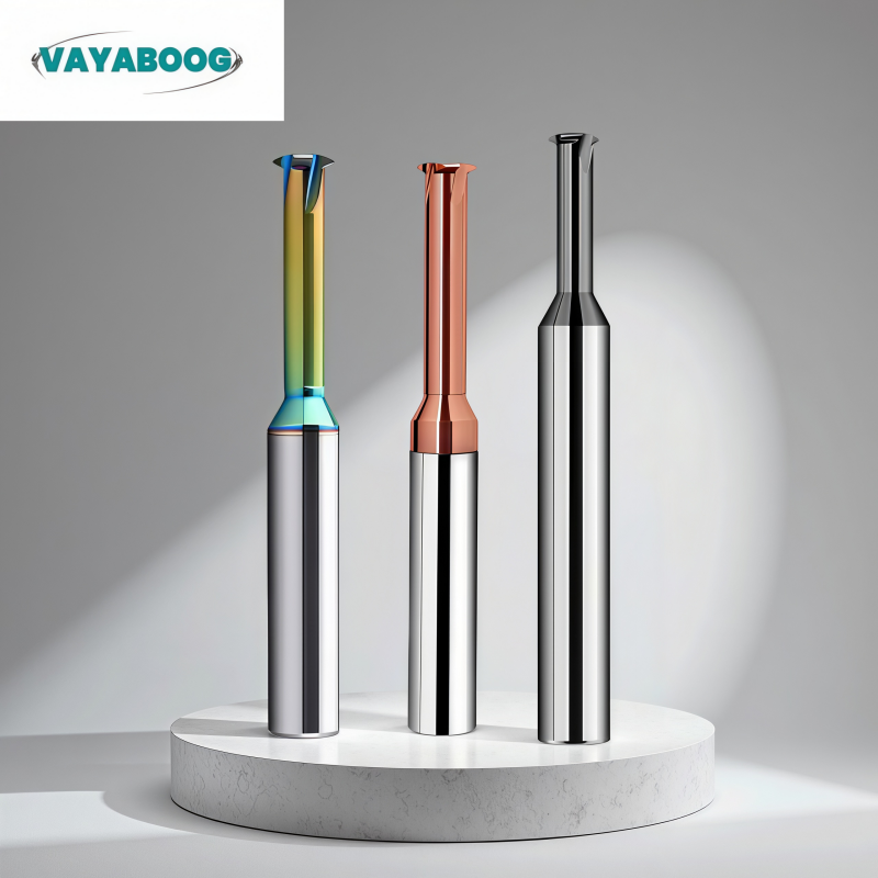 End Mill Set - Frez CNC z węglika spiekanego, jednozębny,