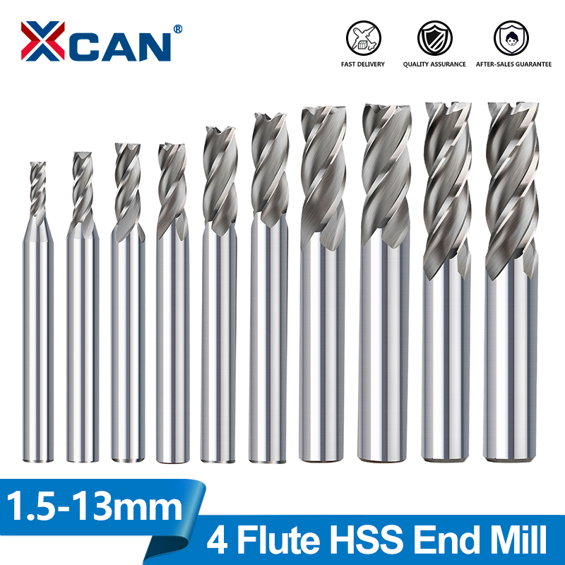 XCAN Frez HSS 4-ostrzowy frez  – End Mill Set recenzja i cena