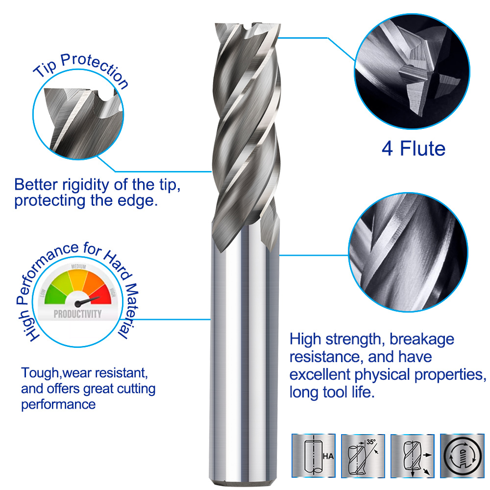 XCAN Frez HSS 4-ostrzowy frez  – End Mill Set recenzja i cena